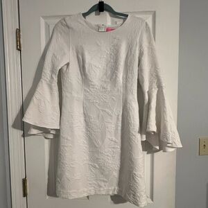 Lilly Pulitzer Kayla Stretch Shift Dress Size 4 White
